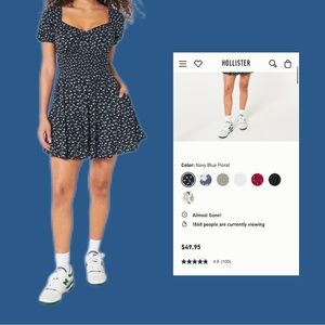 Hollister Twist Front Mini Dress